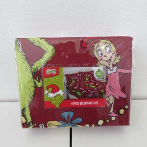 The Grinch Dr Seuss Christmas 4 Piece Queen Bed Sheets Set
